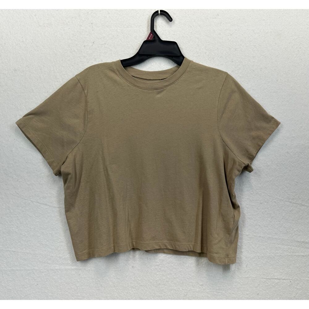Bundle of Three Madewell Softfade Cotton Boxy Tees Size L Green, Brown, Black - Picture 4 of 10